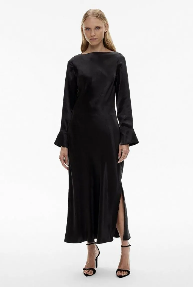 Sale | Dresses^Witchery Acetate Long Sleeve Midi Dress Black