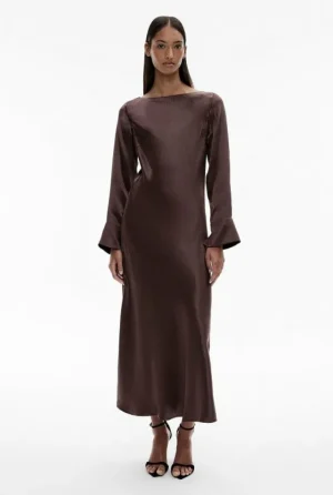 Sale | Dresses^Witchery Acetate Long Sleeve Midi Dress Black