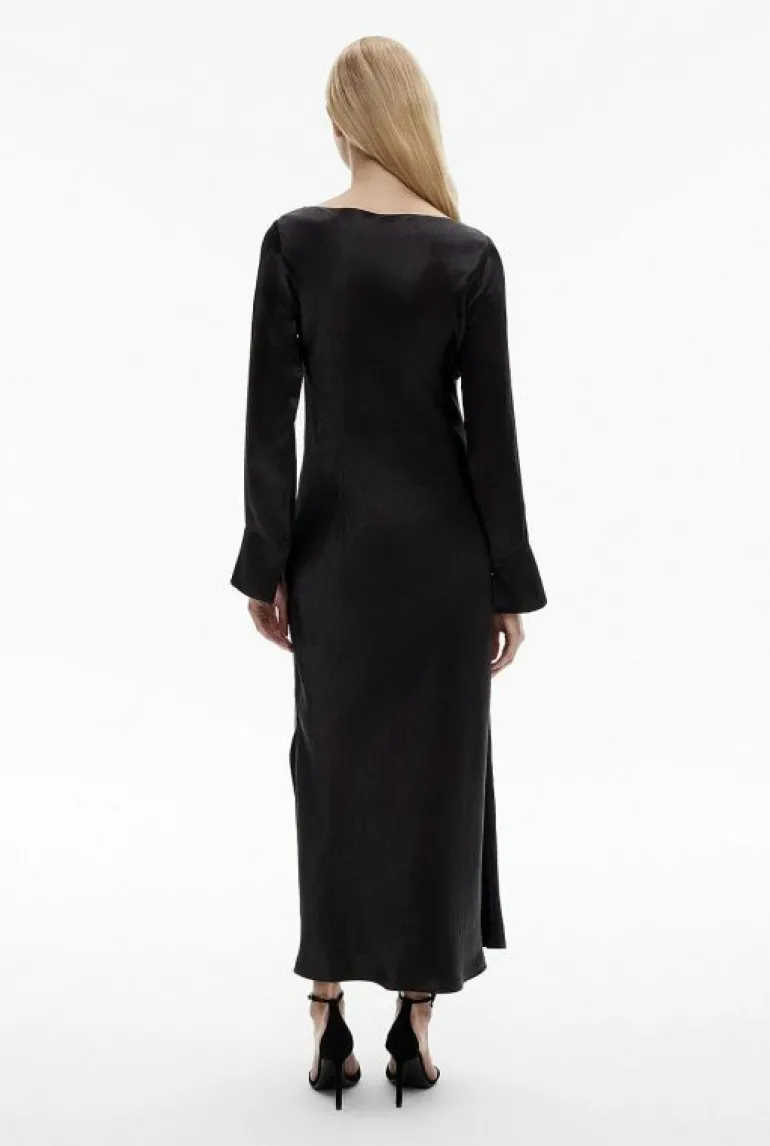 Sale | Dresses^Witchery Acetate Long Sleeve Midi Dress Black