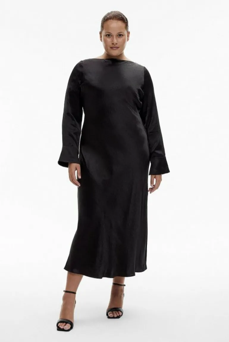 Sale | Dresses^Witchery Acetate Long Sleeve Midi Dress Black