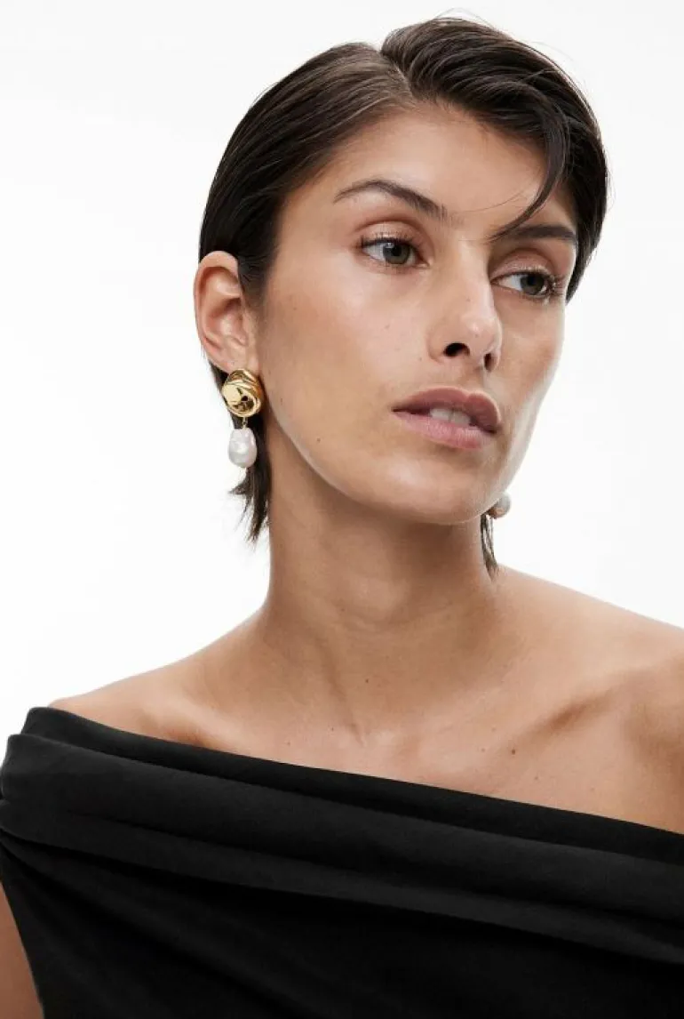 Jewellery^Witchery Ana Pearl Earrings Silver
