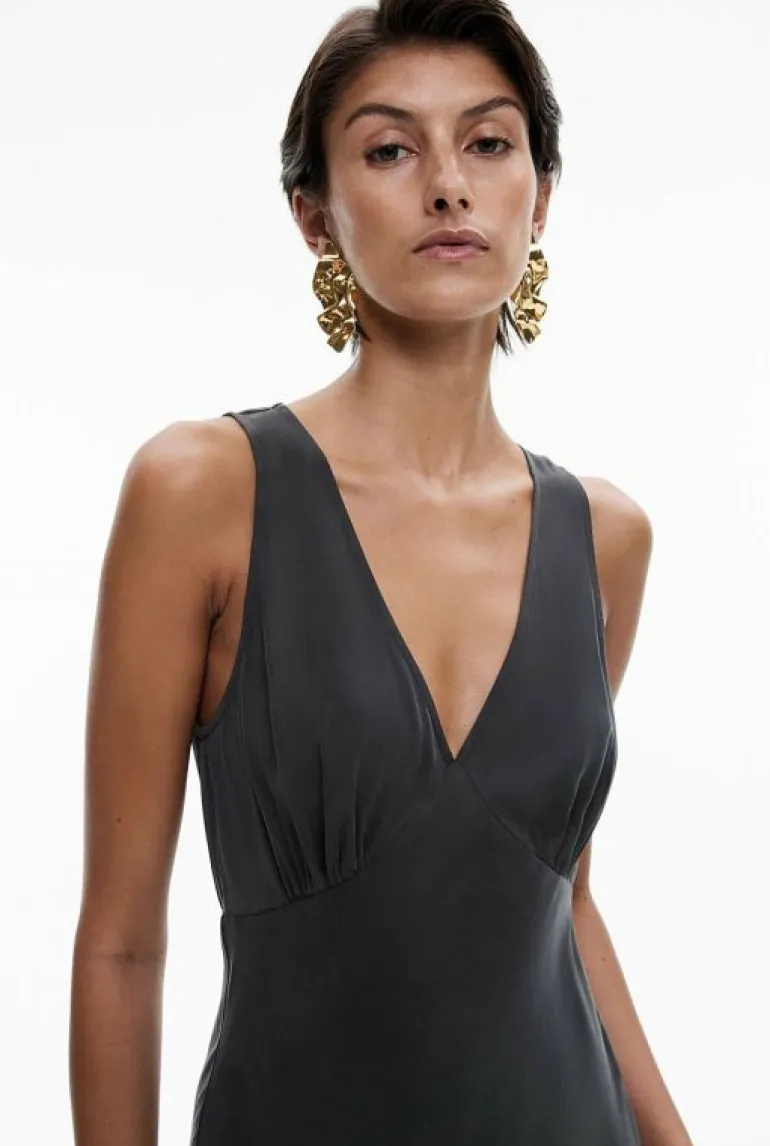 Dresses^Witchery Bias V Neck Dress Black