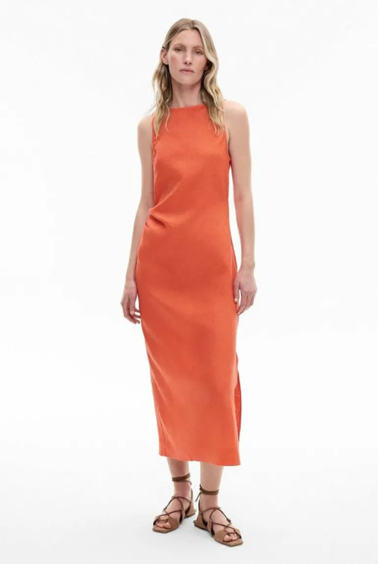 Sale | Dresses^Witchery Boat Neck Midi Dress Tangerine