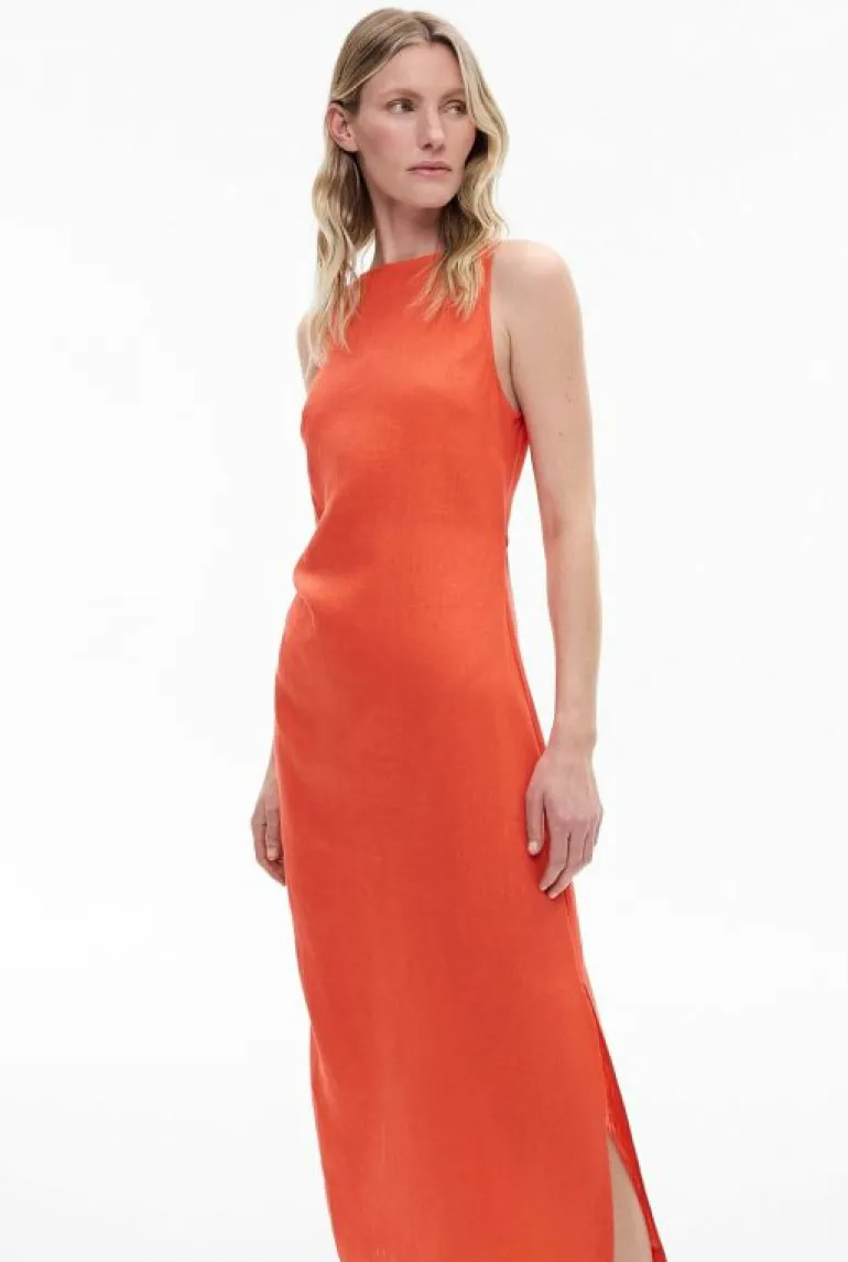 Sale | Dresses^Witchery Boat Neck Midi Dress Tangerine