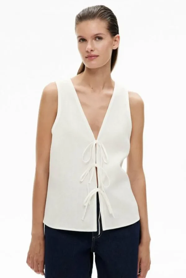 Shirts^Witchery Bow Front Tank FreshWhite