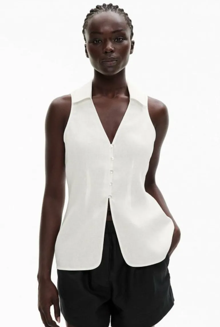 Tops & T Shirts | Shirts^Witchery Button Down Vest Top FreshWhite