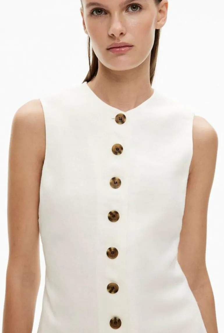 Dresses^Witchery Button Front Mini Dress FreshWhite