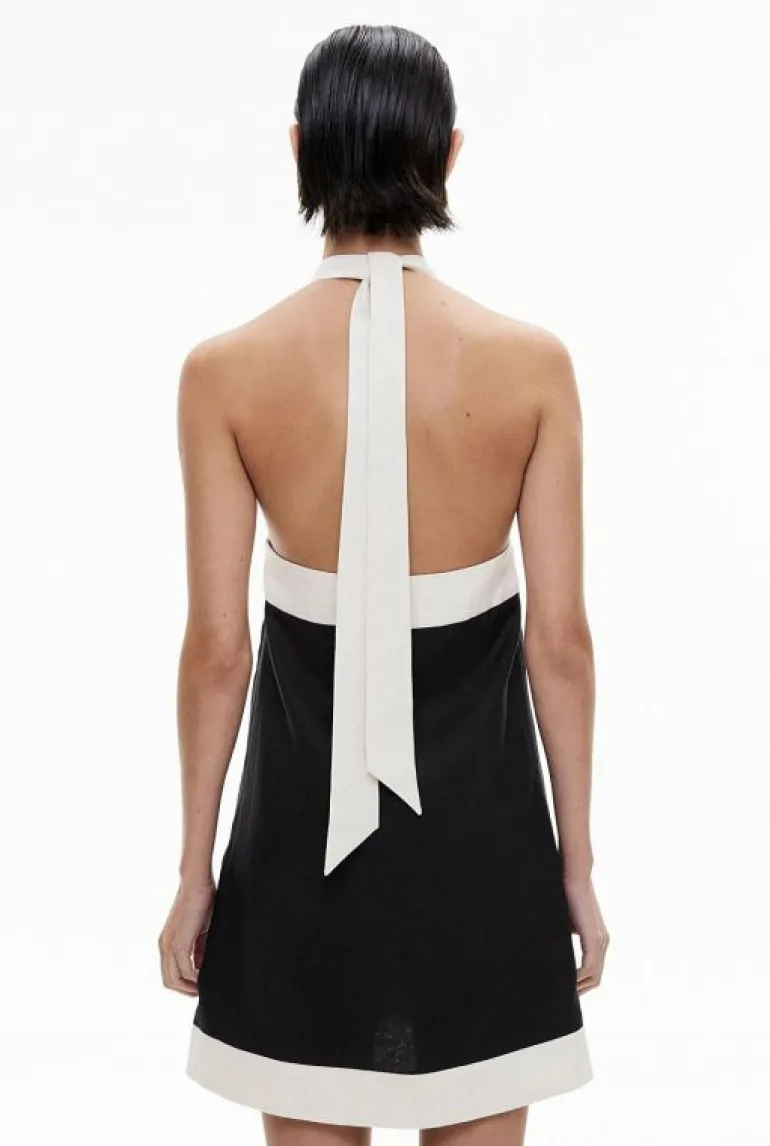 Sale | Dresses^Witchery Contrast Halter Mini Dress Black