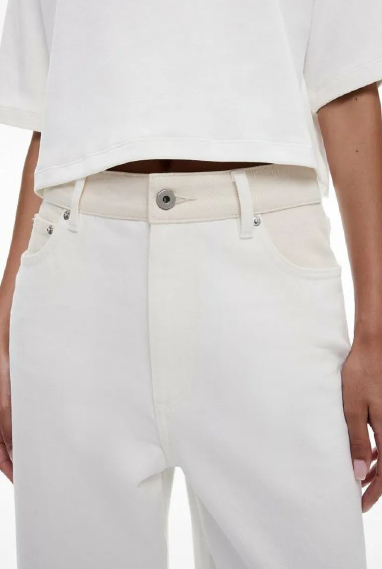 Denim & Jeans^Witchery Contrast Waistband Jean Parchment