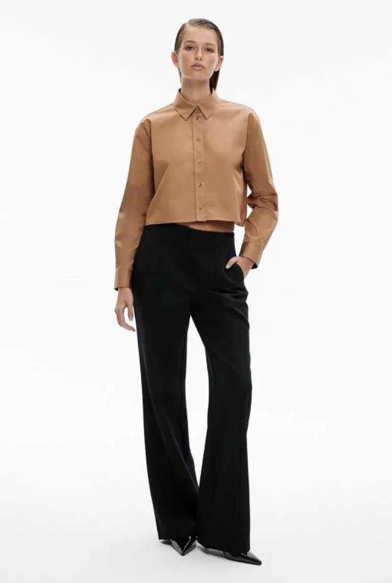 Sale | Shirts^Witchery Cotton Cropped Shirt Camel