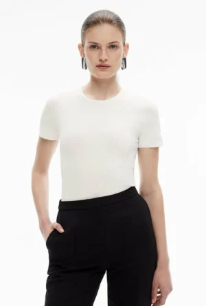 Sale | Tops & T Shirts^Witchery Crepe Knit Tee Black