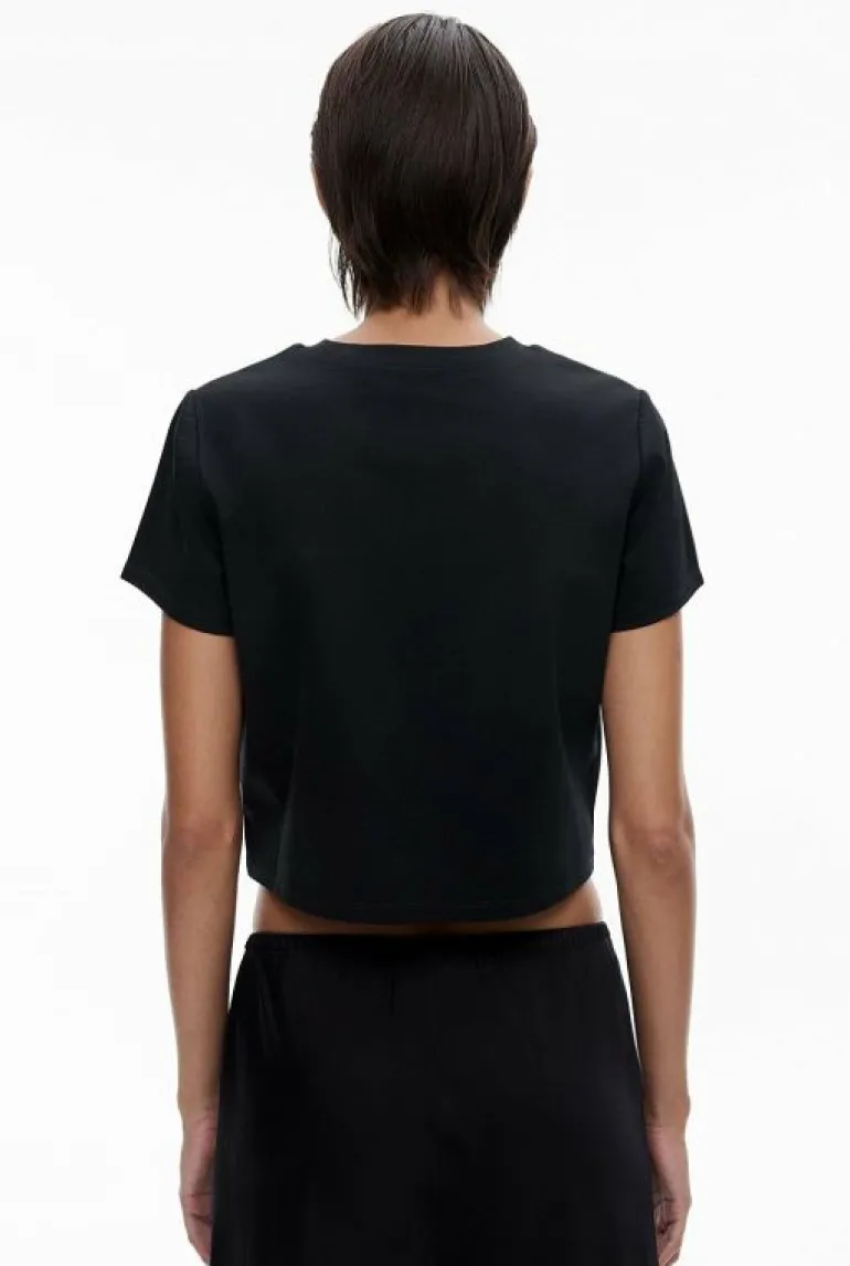 Tops & T Shirts^Witchery Crew Crop Tee Black