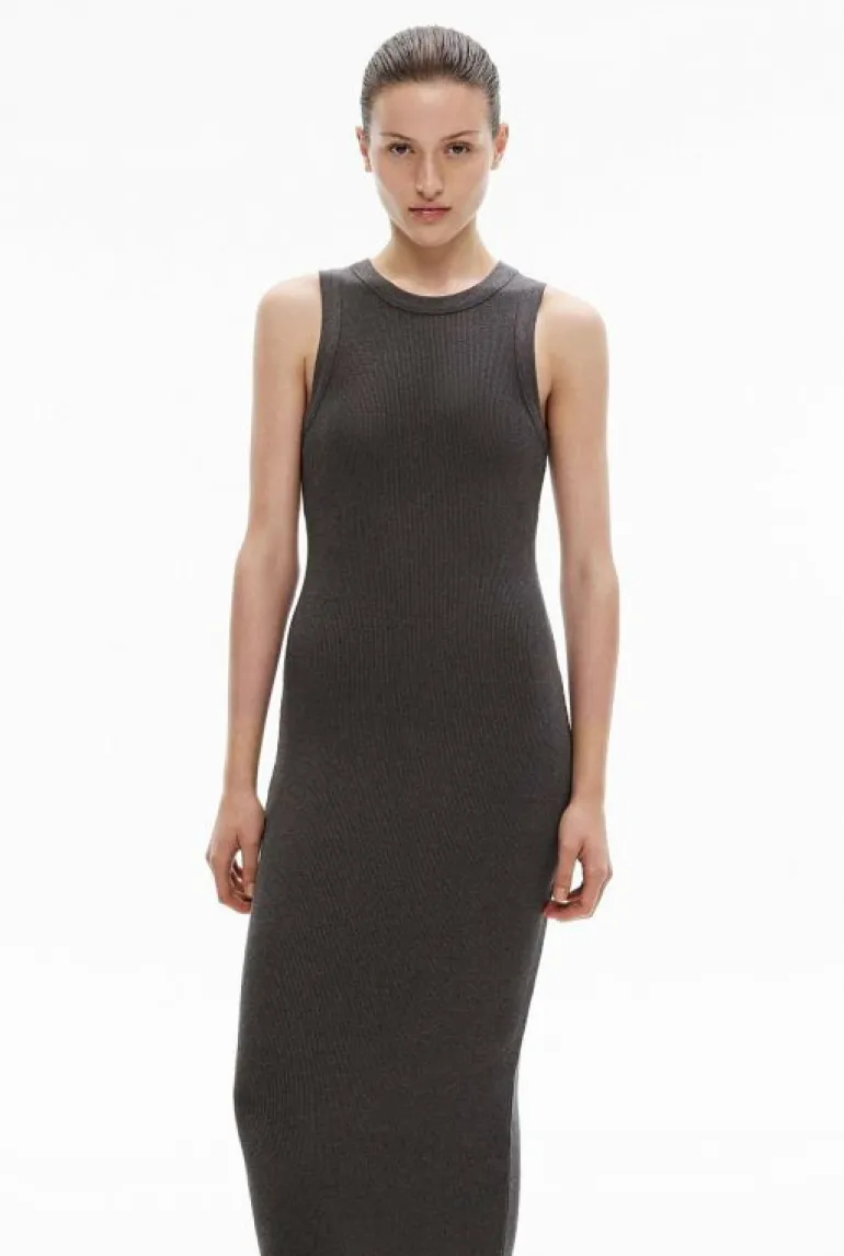 Sale | Dresses^Witchery Crew Rib Midi Dress CharcoalMelange