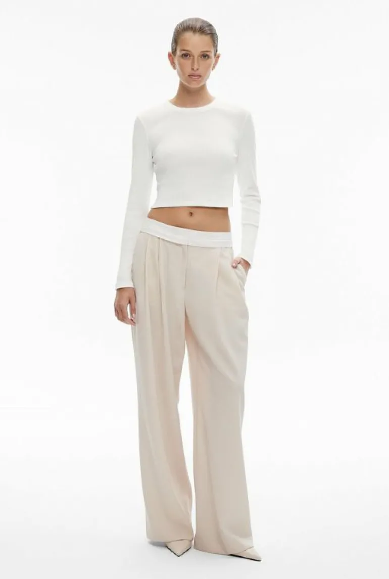 Sale | Tops & T Shirts^Witchery Crop Crew Rib Top FreshWhite