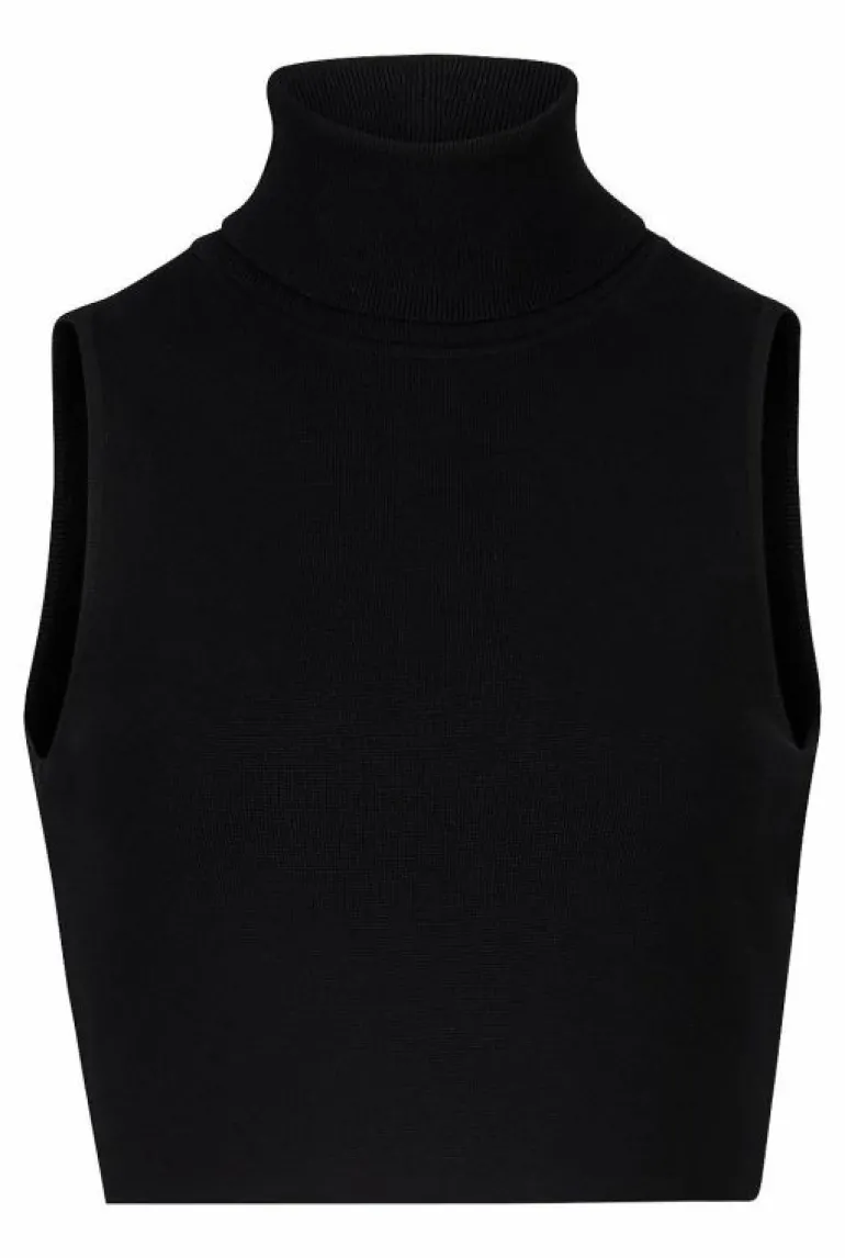 Sale | Tops & T Shirts^Witchery Crop High Neck Knit Black