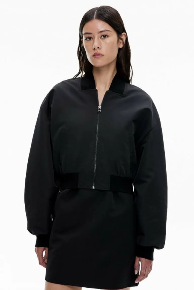 Jackets & Coats^Witchery Cropped Bomber Jacket Chalk