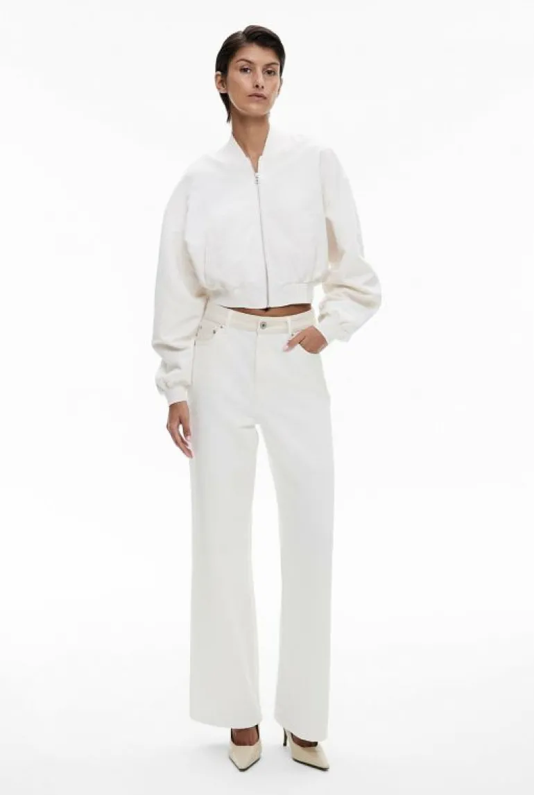 Jackets & Coats^Witchery Cropped Bomber Jacket Chalk