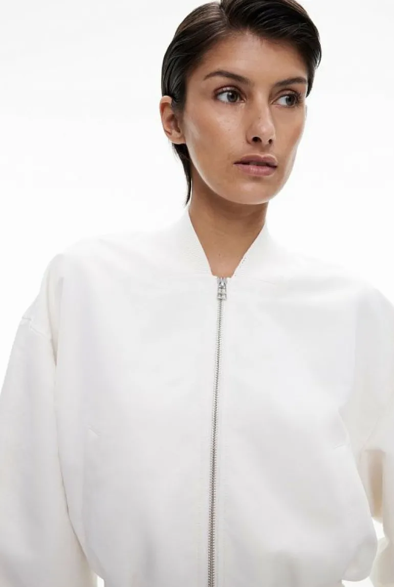 Jackets & Coats^Witchery Cropped Bomber Jacket Chalk