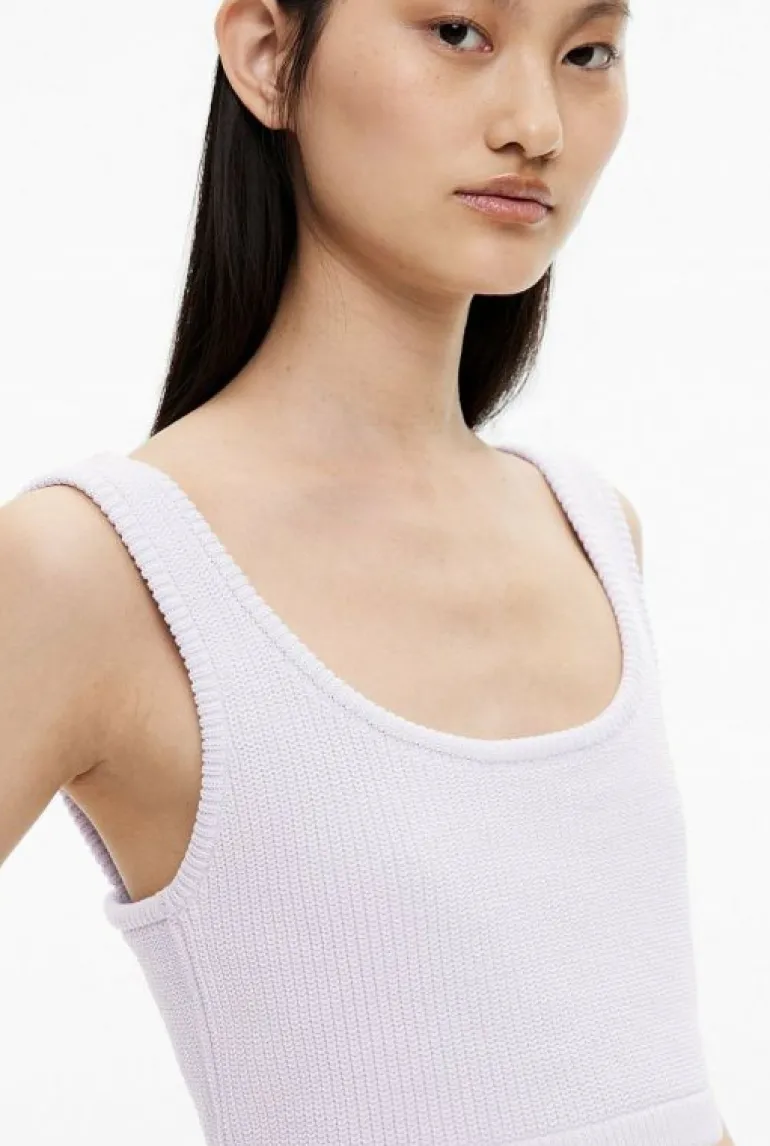 Sale | Tops & T Shirts^Witchery Cropped Rib Knit Top LilacTint