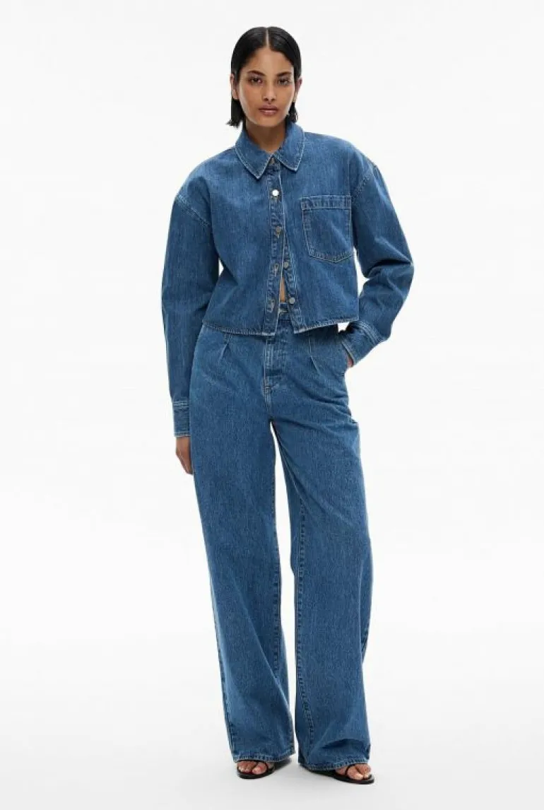 Sale | Shirts^Witchery Denim Crop Shacket Indigo