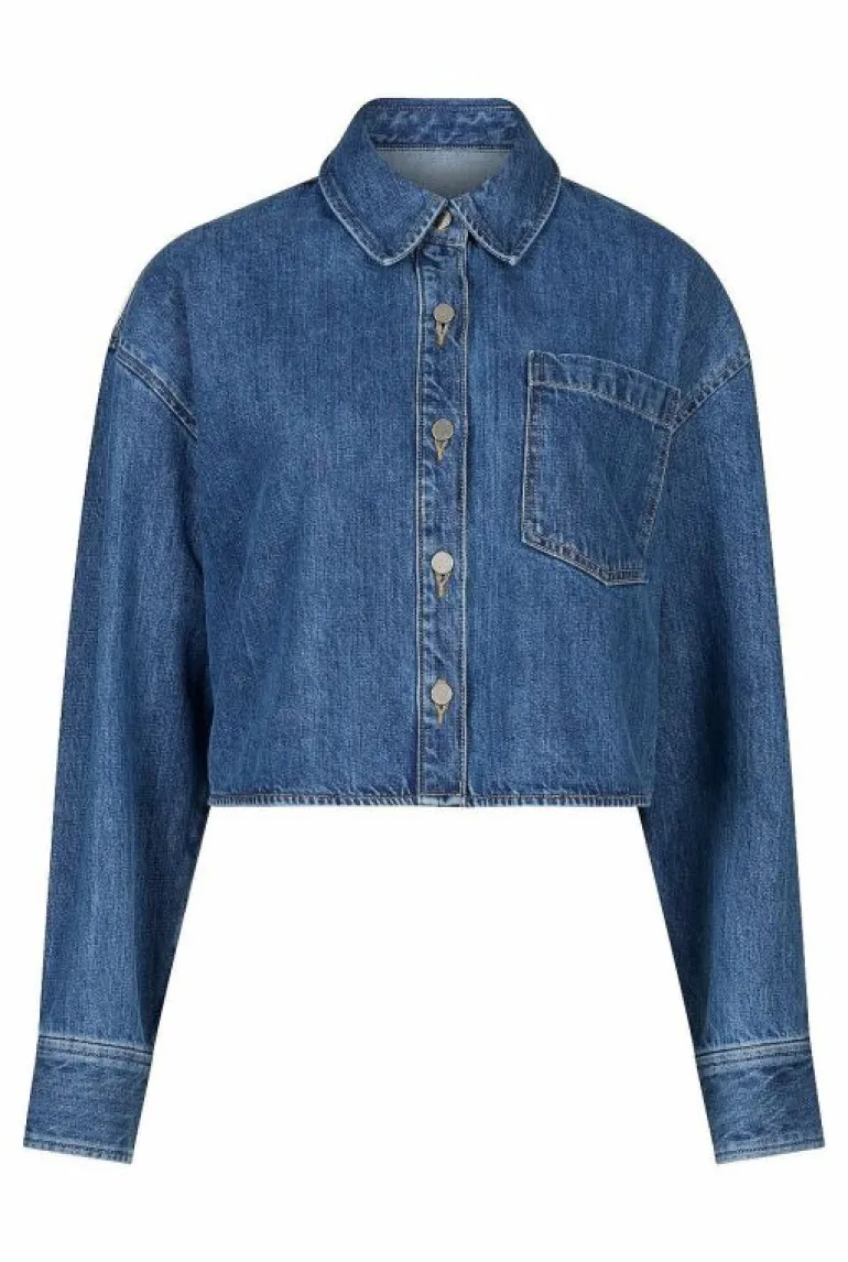 Sale | Shirts^Witchery Denim Crop Shacket Indigo