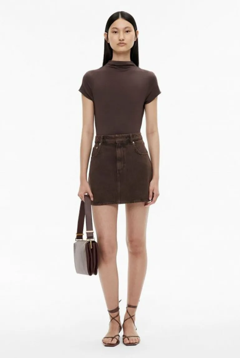Sale | Skirts^Witchery Denim Mini Skirt ChocolateBrown