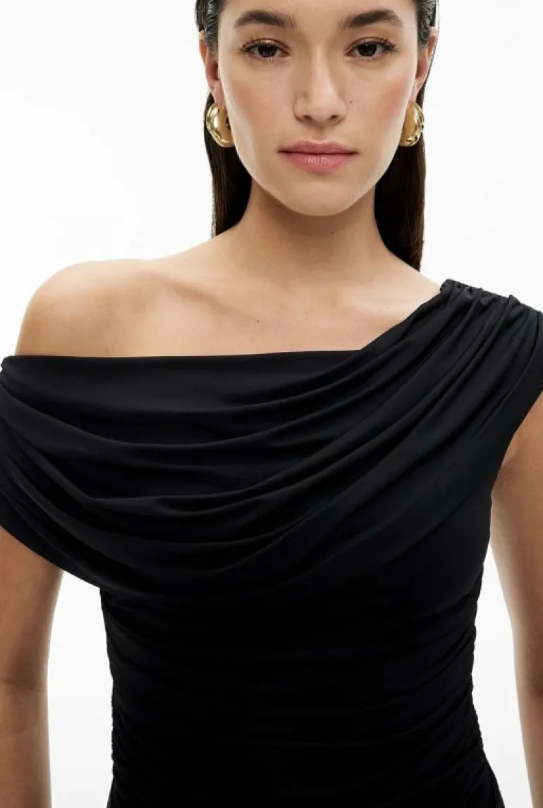 Tops & T Shirts^Witchery Drape Asymmetric Top Black