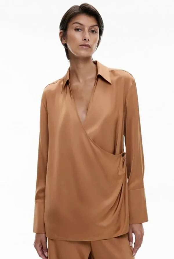 Shirts^Witchery Drape Wrap Shirt Black