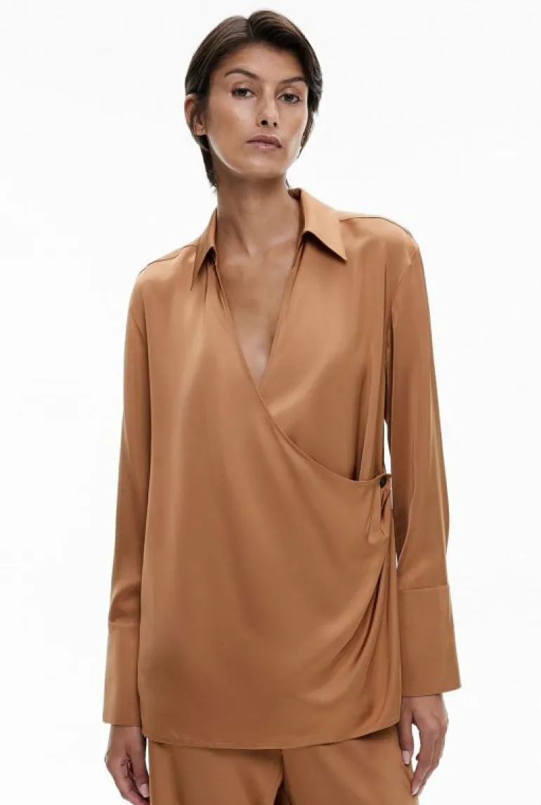 Shirts^Witchery Drape Wrap Shirt Black