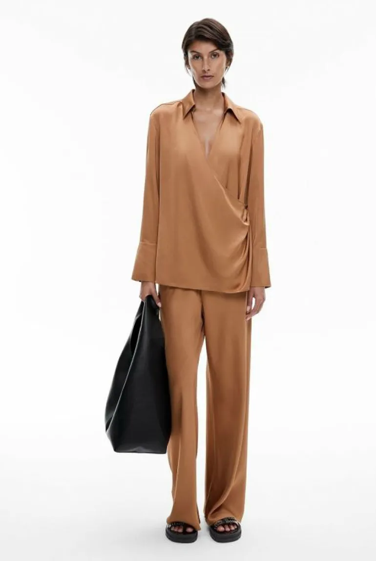 Shirts^Witchery Drape Wrap Shirt Black