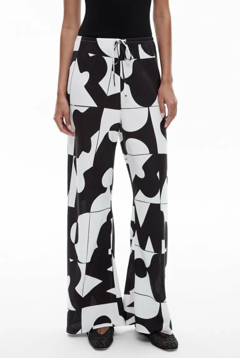 Pants^Witchery Elastic Pull On Pant GeoTileBlack