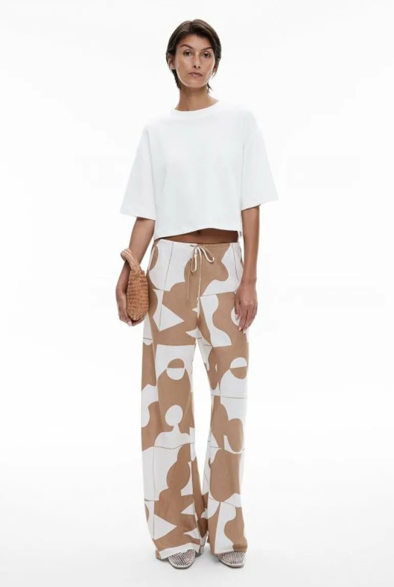 Pants^Witchery Elastic Pull On Pant GeoTileBlack
