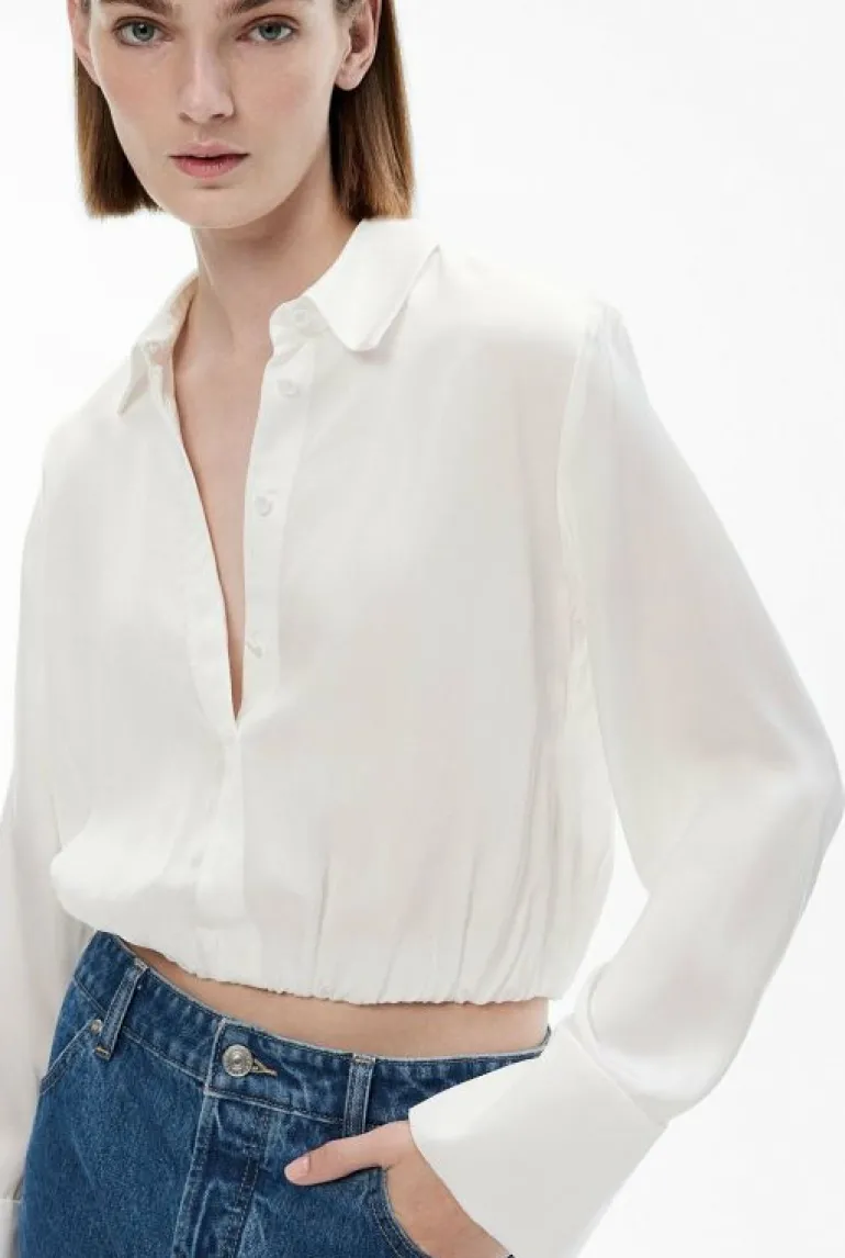 Sale | Shirts^Witchery Elasticated Crop Shirt FreshWhite