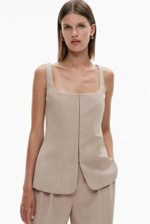 Tops & T Shirts | Shirts^Witchery Fitted Seam Detail Top PralineYd