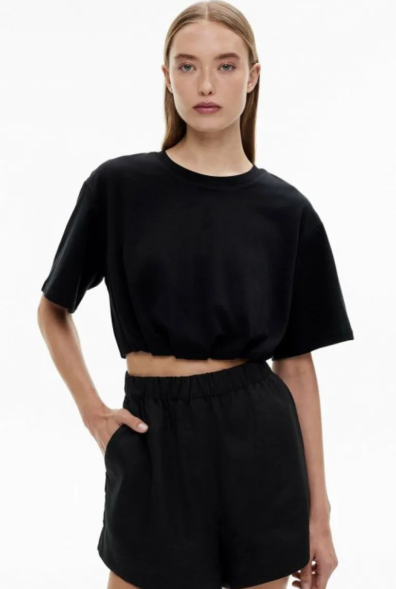 Tops & T Shirts^Witchery Gather Crop Tee FreshWhite