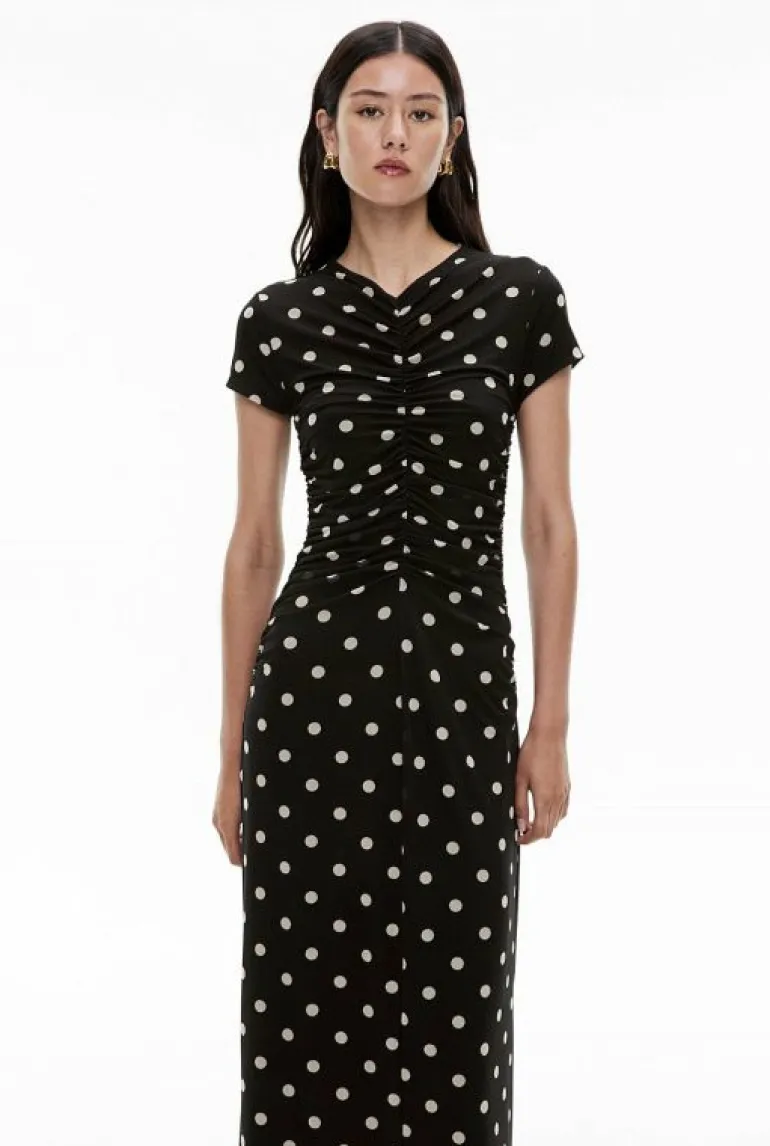 Dresses^Witchery Gather Mesh Dress MultiSpot