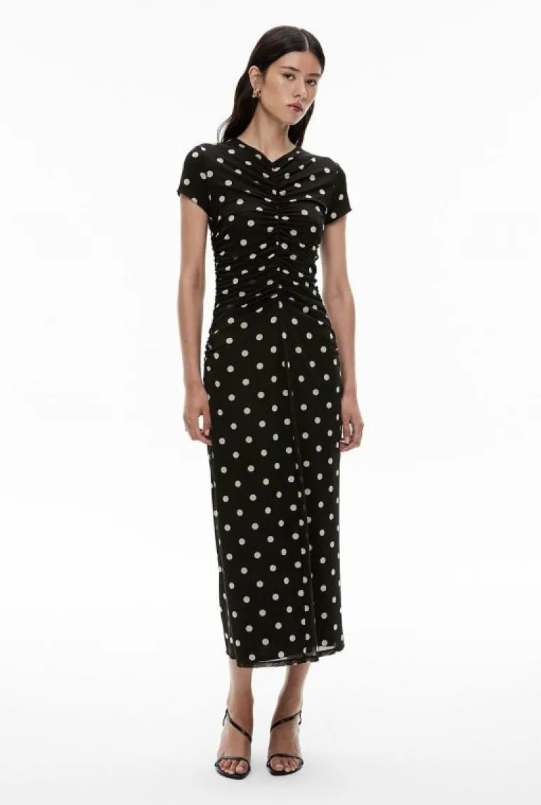 Dresses^Witchery Gather Mesh Dress MultiSpot