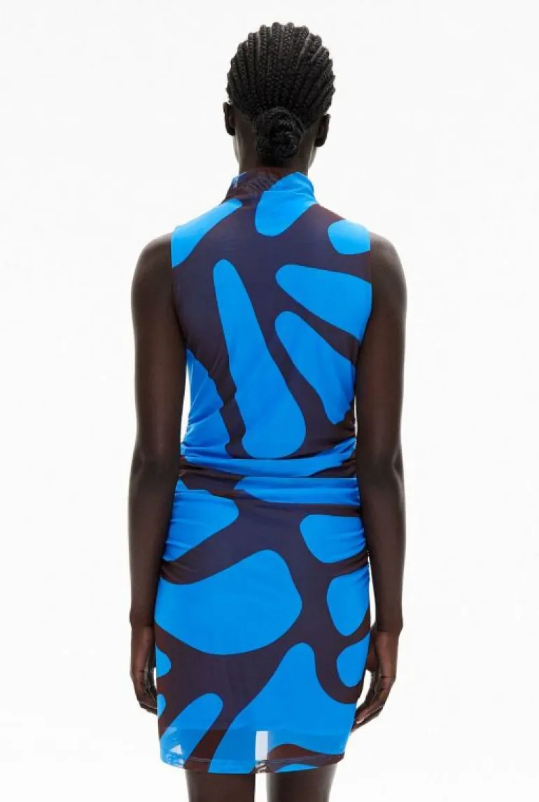 Dresses^Witchery Gather Mesh Mini Dress AzurePrint