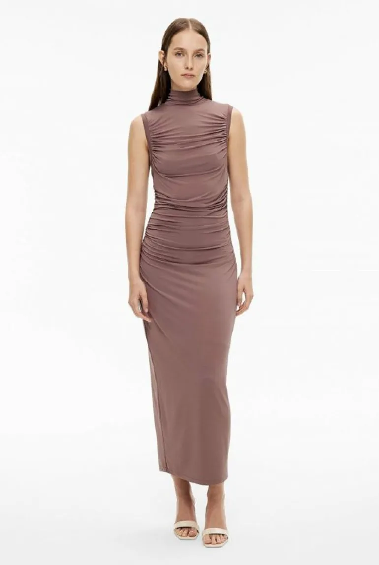 Sale | Dresses^Witchery High Neck Gather Dress Lilac