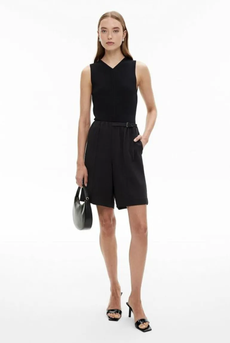 Tops & T Shirts | Knitwear^Witchery High V Knit Tank Black