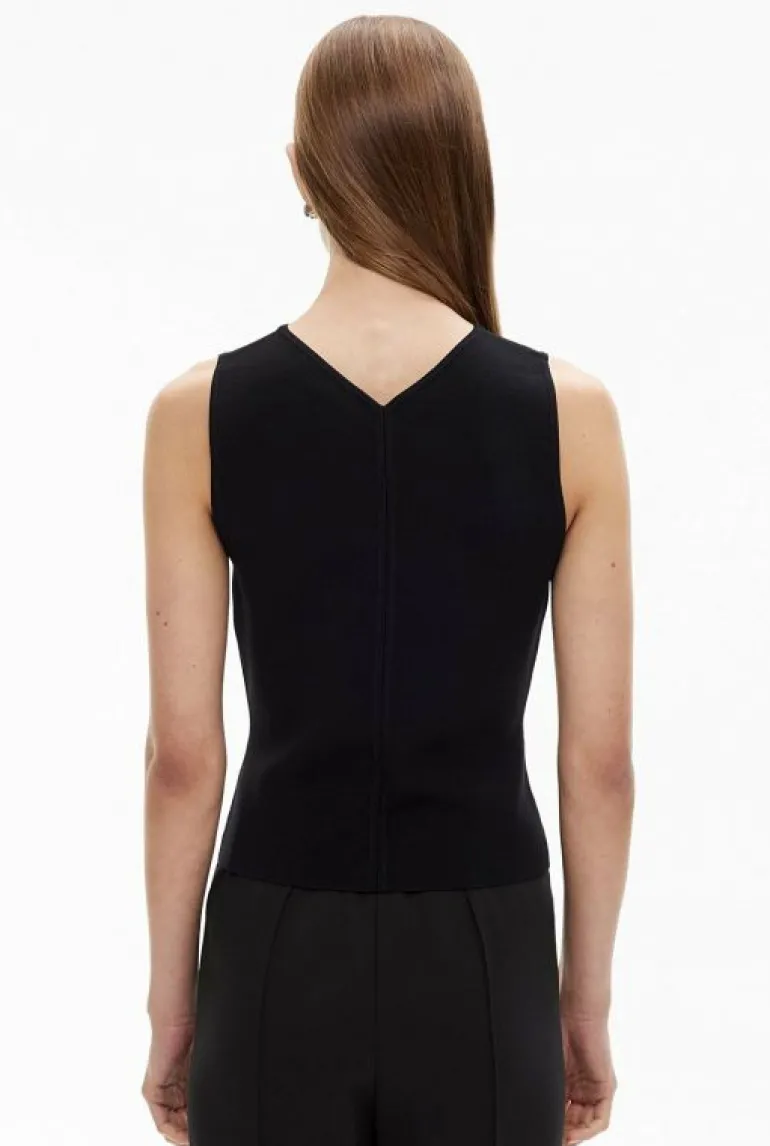 Tops & T Shirts | Knitwear^Witchery High V Knit Tank Black