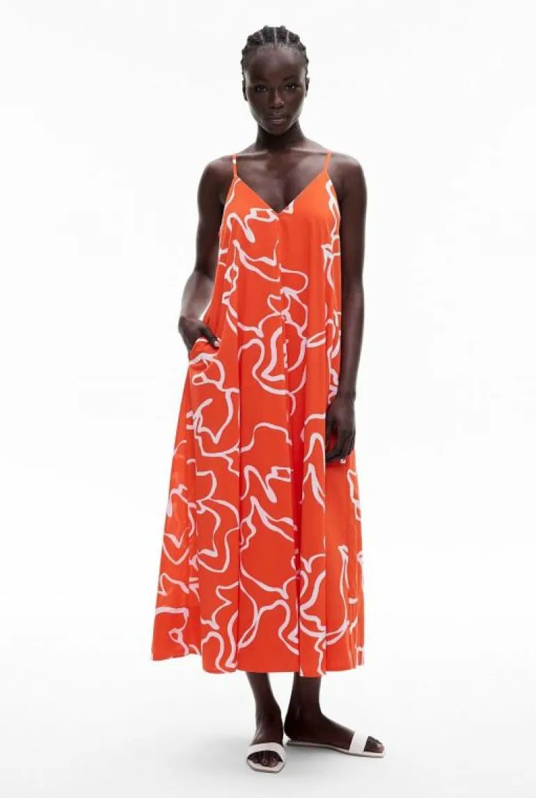 Sale | Dresses^Witchery Invert Pleat Maxi Dress TangerinePrint