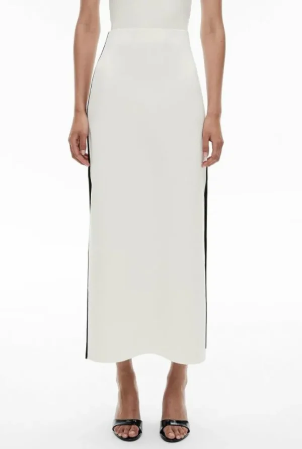 Skirts^Witchery Knit Split Detail Skirt Chalk