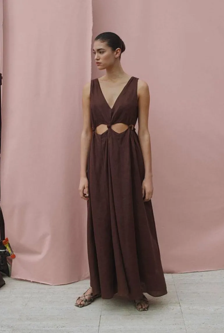 Sale | Dresses^Witchery Knot Detail Dress ChocolateBrown
