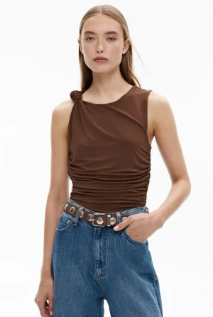 Tops & T Shirts^Witchery Knot Detail Tank ReefBrown