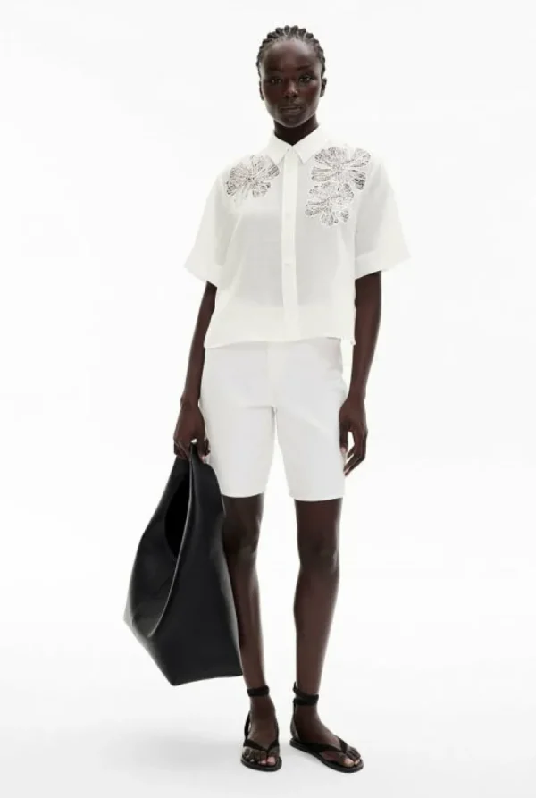 Shirts^Witchery Lace Insert Shirt FreshWhite