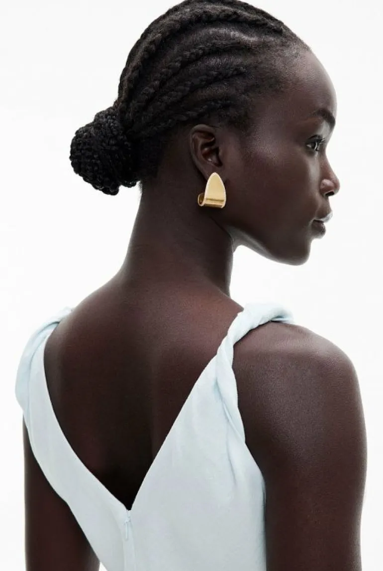 Jewellery^Witchery Lacey Large Earring SatinGold
