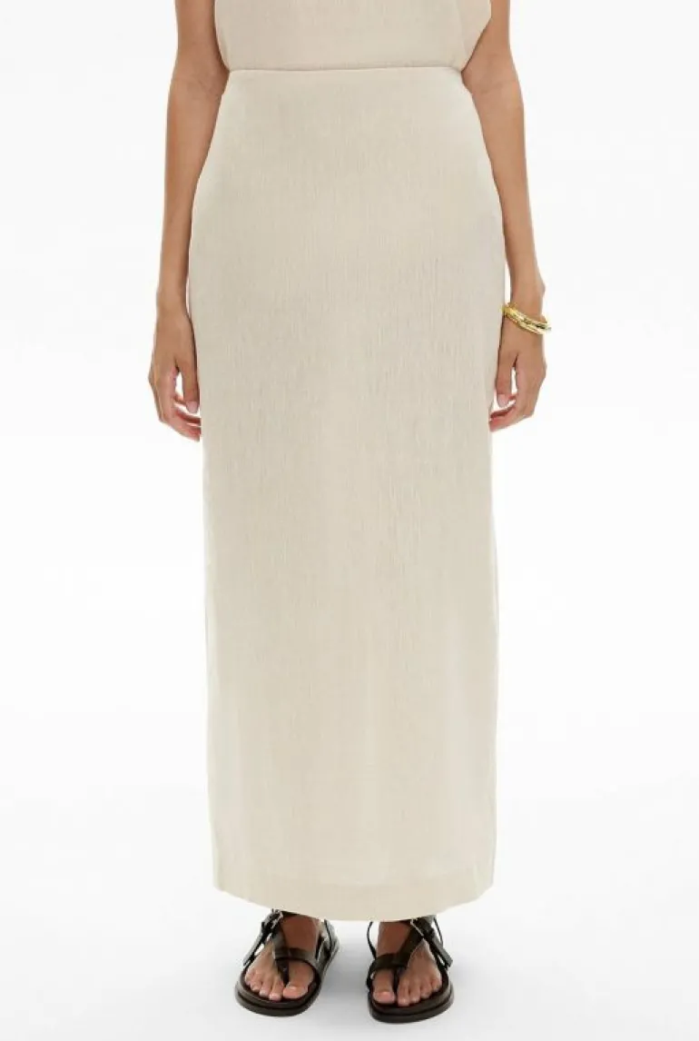 Skirts^Witchery Linen Column Skirt StoneYd
