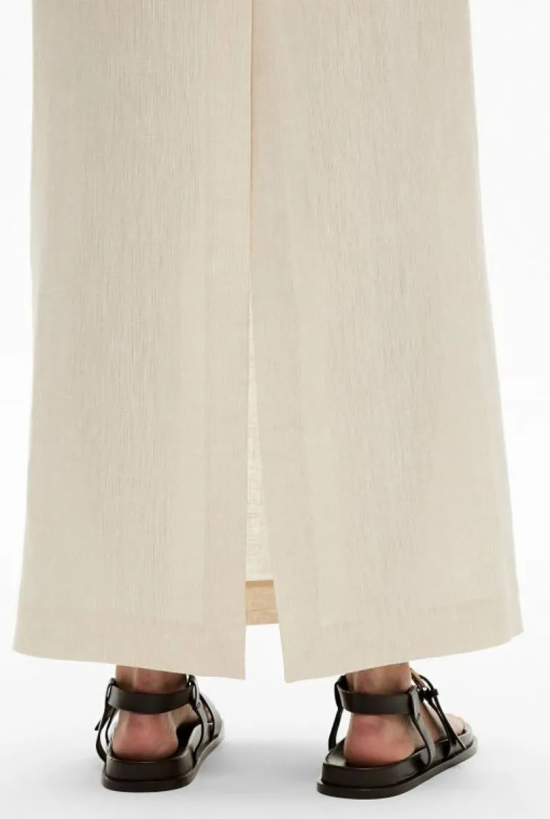 Skirts^Witchery Linen Column Skirt StoneYd