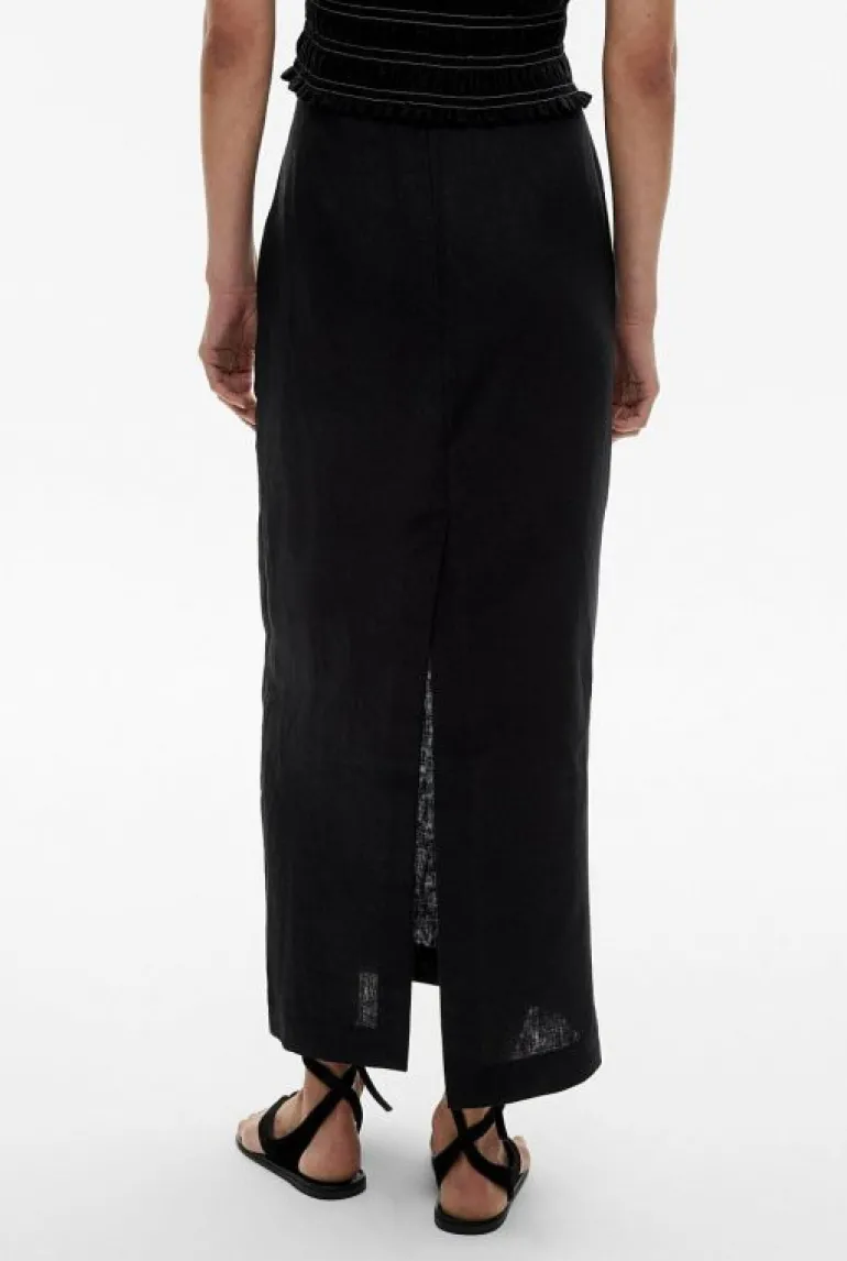 Skirts^Witchery Linen Column Skirt StoneYd